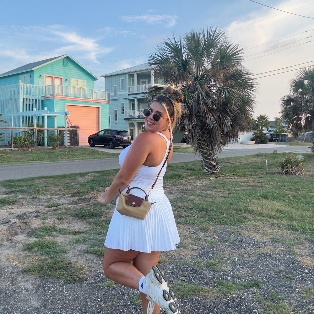 Gap White Pleated Mini Skort - image 7